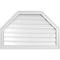 Ekena Millwork Octagonal Top Surface Mount PVC Gable Vent w/ 2"W x 1-1/2"P Brickmould Frame, 34"W x 22"H GVPOT34X2202SF - alternate 1